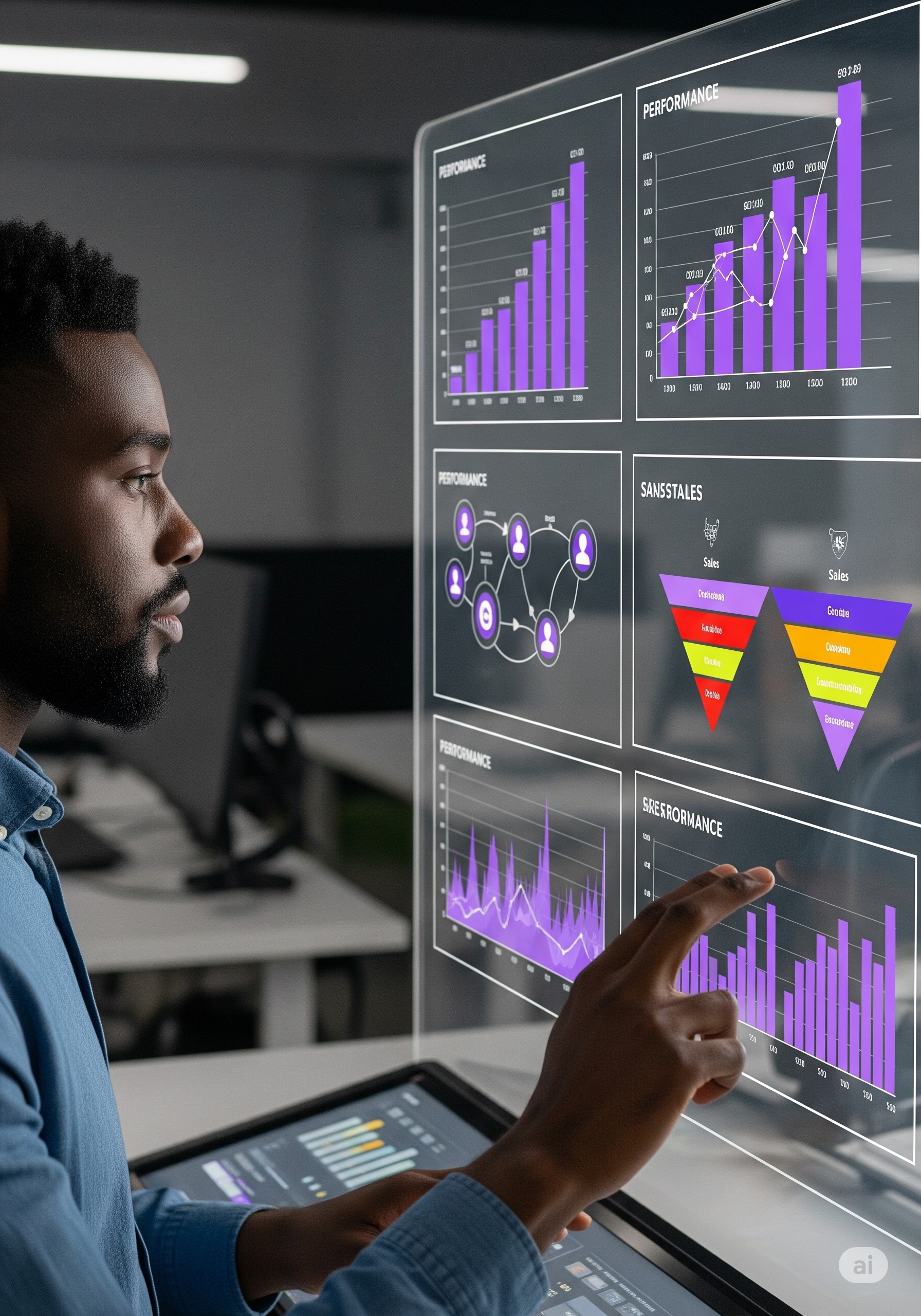 Illustration pour Marketing & Digital